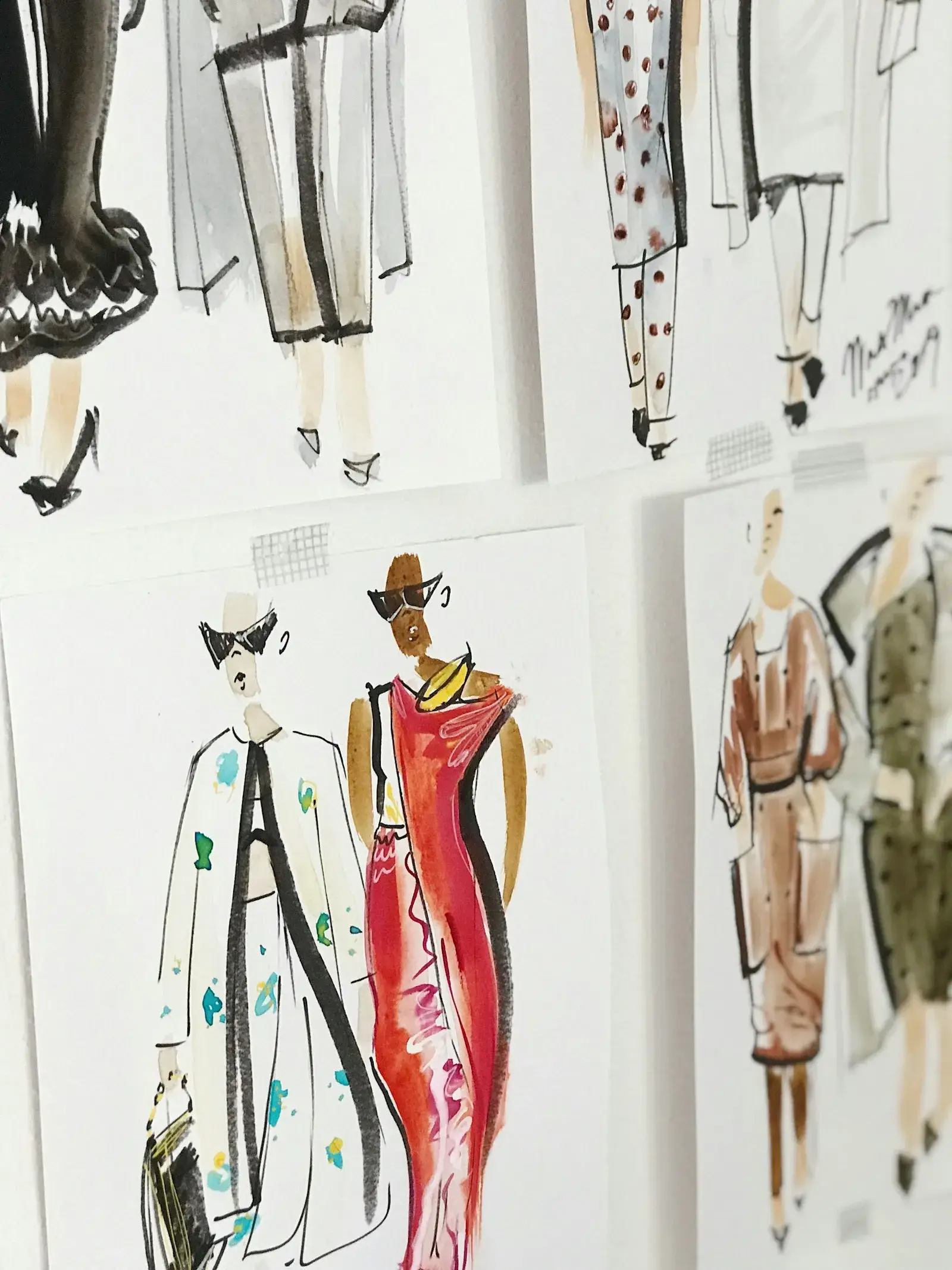 Fashion illustration sketches